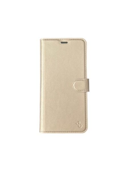 Jopus Galaxy S20 Plus ile Uyumlu Kapaklı Kartlıklı Cüzdanlı Kılıf Gold