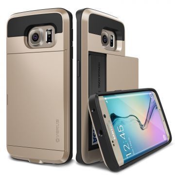 Verus Galaxy S6 Edge ile Uyumlu Damda Slide Series Kılıf Renk  Shine Gold