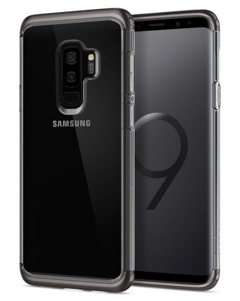 Spigen Galaxy S9 Plus ile Uyumlu Kılıf Neo Hybrid NC Crystal Gunmetal