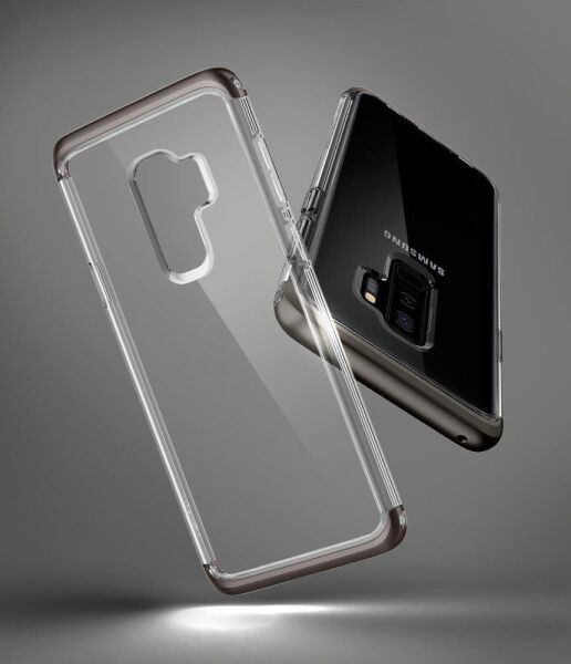 Spigen Galaxy S9 Plus ile Uyumlu Kılıf Neo Hybrid NC Crystal Gunmetal