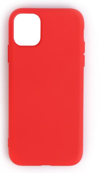 iPhone 11 Pro Max ile Uyumlu Cappy Silikon Kılıf Kırmızı