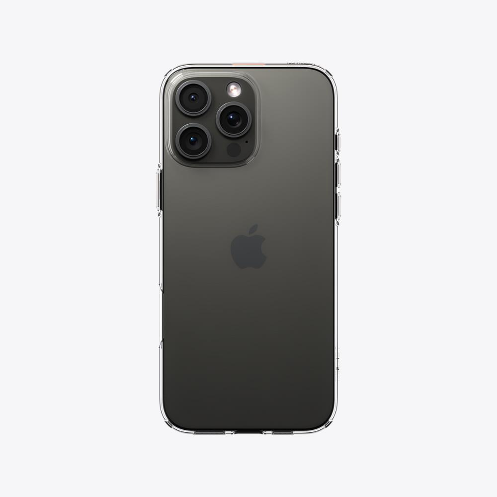 Spigen iPhone 16 Pro ile Uyumlu Kılıf Liquid Crystal 4 Tarafı Tam Koruma Crystal Clear