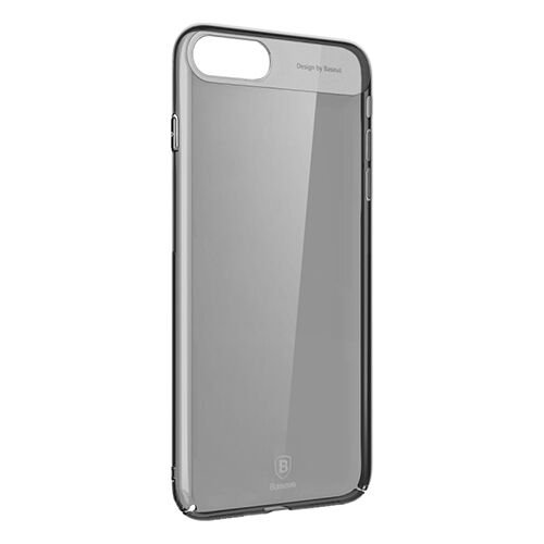 Baseus Sky Case iPhone 7 Plus / 8 Plus ile Uyumlu Sert Kılıf Siyah + Cam Ekran Koruyucu