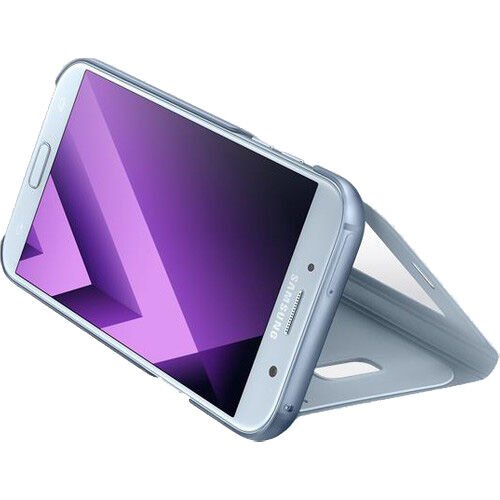 Galaxy A7(2017) ile Uyumlu S View Cover Mavi EF-CA720PLEGWW (Out)