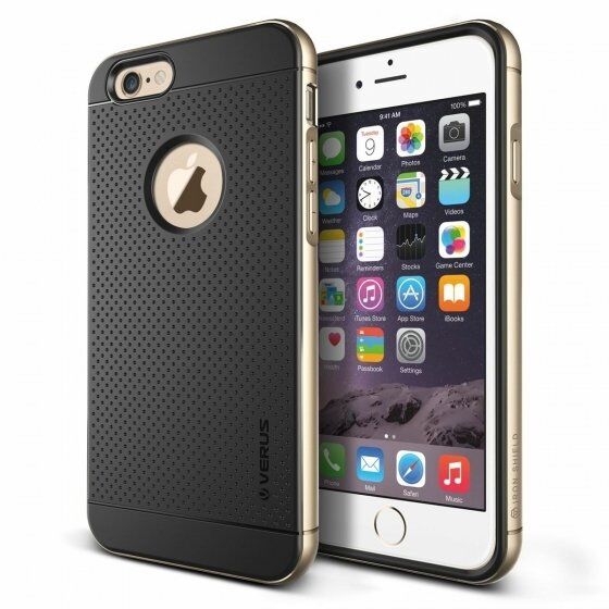 Verus iPhone 6 Plus/6S Plus ile Uyumlu Iron Shield Kılıf Renk  Gold (Out)