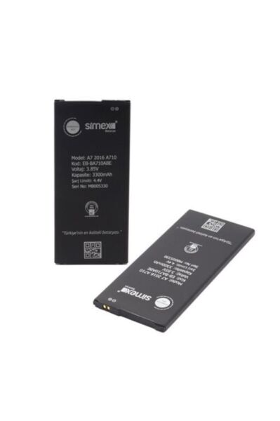 Simex Galaxy J7 Prime/A7 2016 ile Uyumlu Batarya