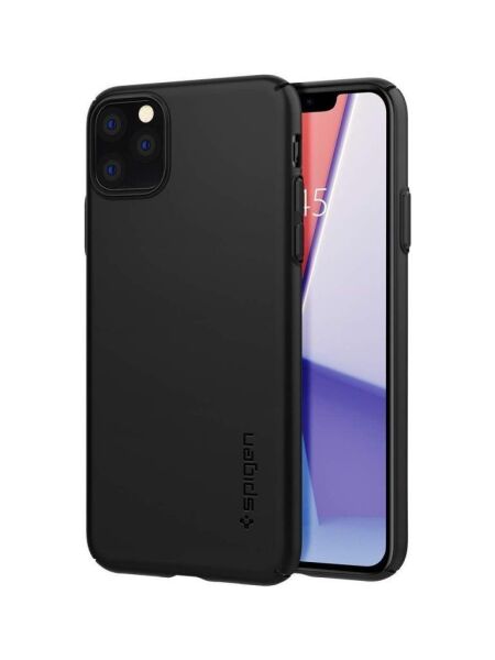Spigen iPhone 11 Pro Max ile Uyumlu Kılıf Thin Fit Air Black