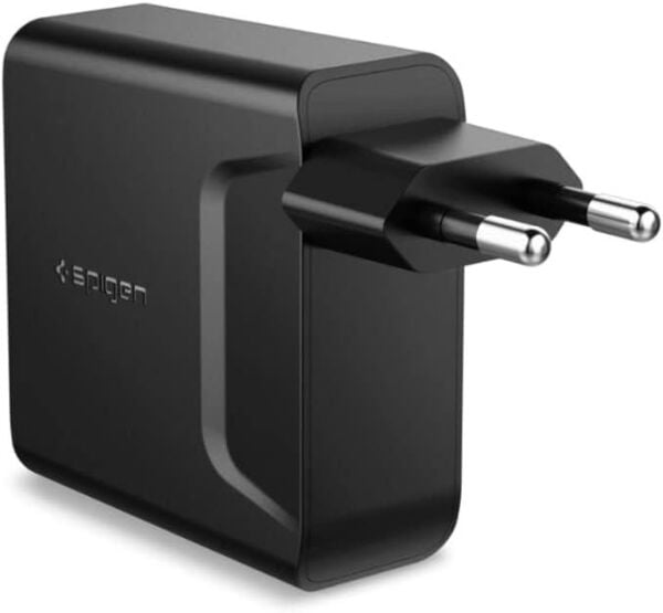 Spigen F211 SteadiBoost 48W Hızlı Şarj Cihazı (USB-C PD 3.0 30W + Quick Charge 3.0 18W) Duvar Şarjı