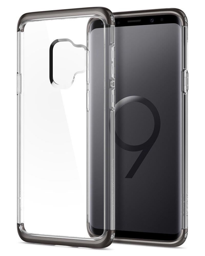 Spigen Galaxy S9 ile Uyumlu Kılıf Neo Hybrid NC Crystal Gunmetal