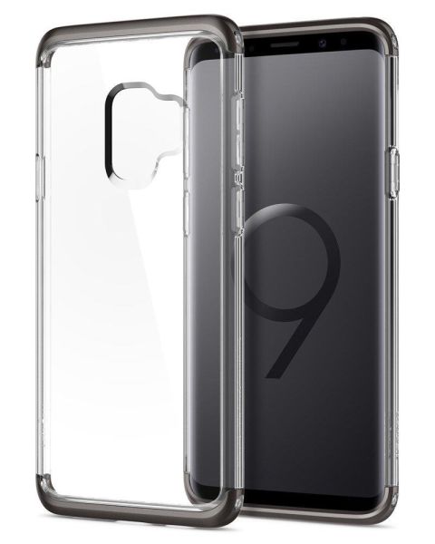 Spigen Galaxy S9 ile Uyumlu Kılıf Neo Hybrid NC Crystal Gunmetal