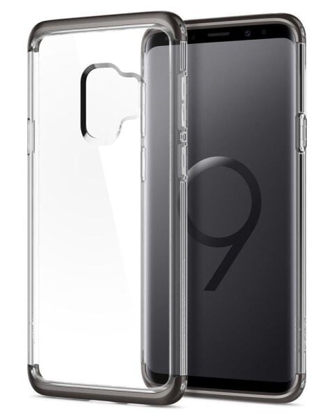 Spigen Galaxy S9 ile Uyumlu Kılıf Neo Hybrid NC Crystal Gunmetal