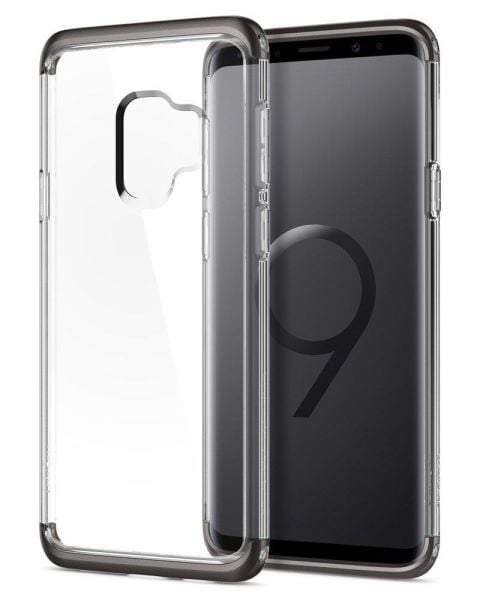Spigen Galaxy S9 ile Uyumlu Kılıf Neo Hybrid NC Crystal Gunmetal