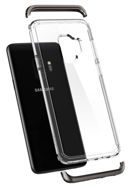 Spigen Galaxy S9 ile Uyumlu Kılıf Neo Hybrid NC Crystal Gunmetal