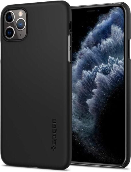 Spigen iPhone 11 Pro Max ile Uyumlu Kılıf Thin Fit Black