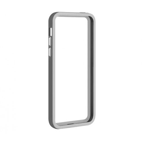 Tavik iPhone 5C ile Uyumlu Kılıf Bumper Siyah Gri PKG1659