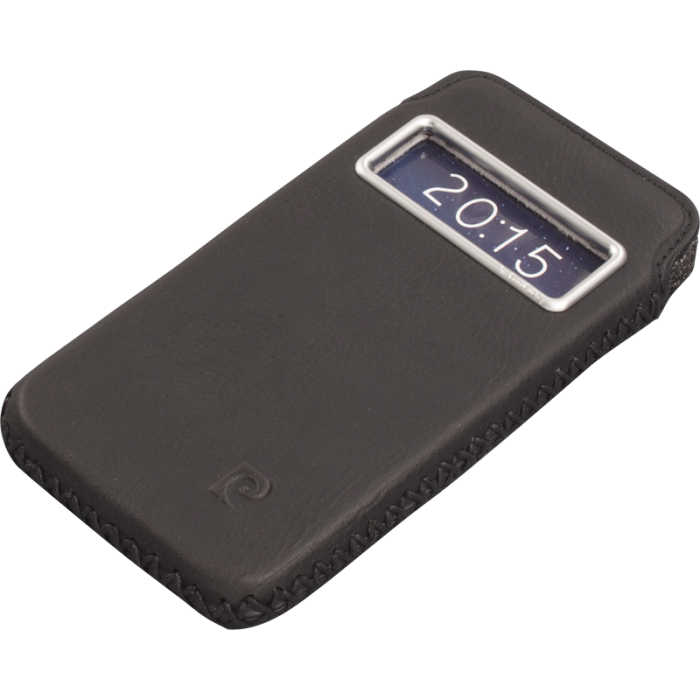 Pierre Cardin iPhone 6 ile Uyumlu Deri Kese Koruma Kılıfı Siyah PCF-J02