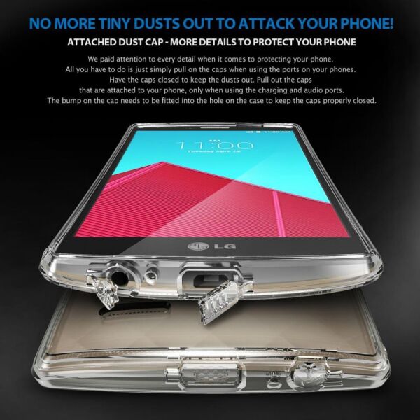 Ringke Fusion G4 ile Uyumlu Kılıf Crystal Clear TPU Bumper Extra Darbe Emici