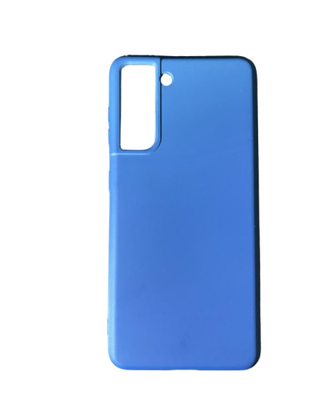 Galaxy S21 ile Uyumlu Cappy Silikon Kılıf Lacivert