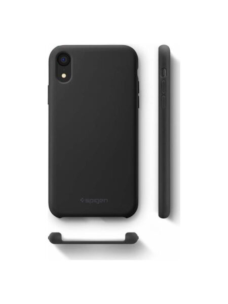 Spigen iPhone XR ile Uyumlu Kılıf Silicone Fit Black