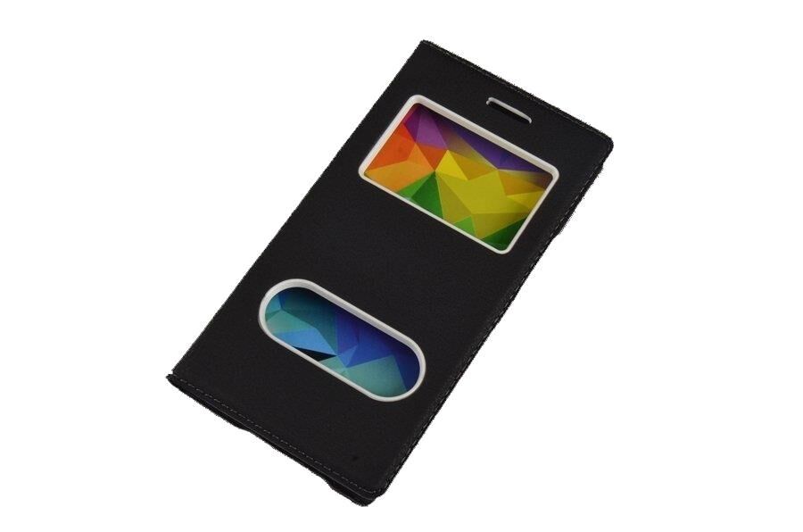 Jopus K5 Note ile Uyumlu Suni Deri KK-147 Kapaklı Koruma Kılıfı Siyah
