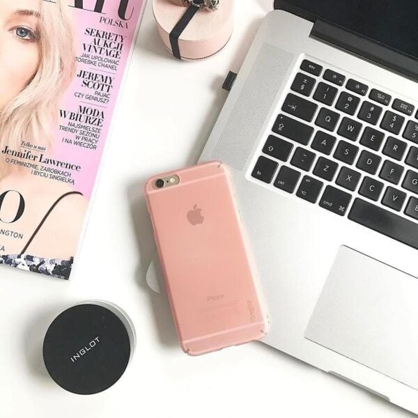 Ringke Slim Frost iPhone 7/8 ile Uyumlu KIlıf Pink İnce Buzlu Transparan