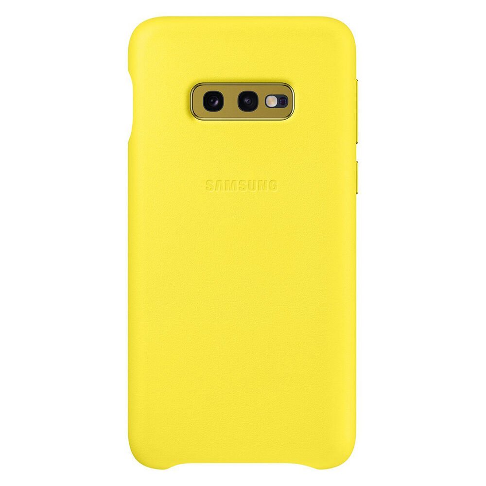 Galaxy S10e ile Uyumlu Kılıf Leather Cover Sarı EF-VG970LYEGWW