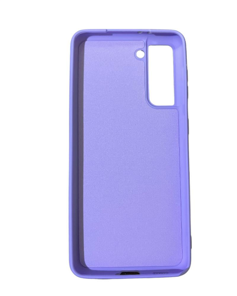 Galaxy S21 ile Uyumlu Cappy Silikon Kılıf Lila