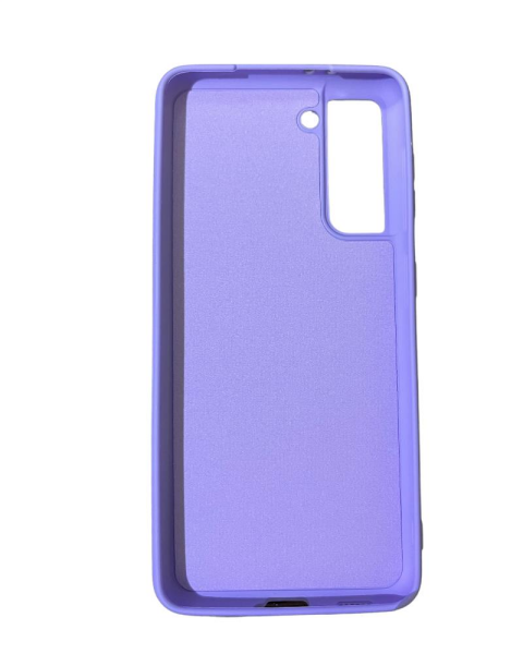 Galaxy S21 ile Uyumlu Cappy Silikon Kılıf Lila