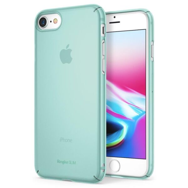 Ringke Slim Frost iPhone 7/8 ile Uyumlu Kılıf Mint İnce Buzlu Transparan