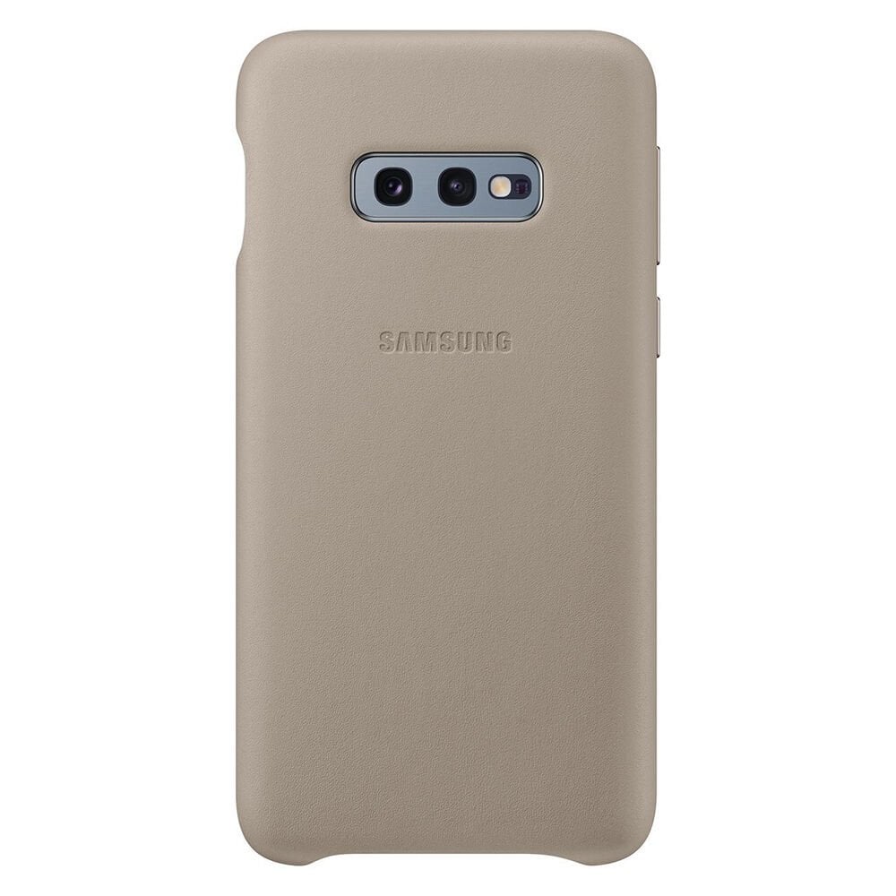 Galaxy S10e ile Uyumlu Kılıf Leather Cover Gri EF-VG970LJEGWW