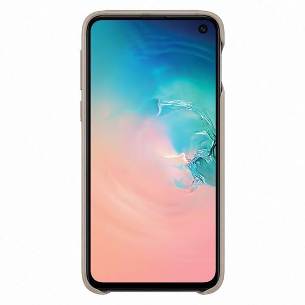 Galaxy S10e ile Uyumlu Kılıf Leather Cover Gri EF-VG970LJEGWW