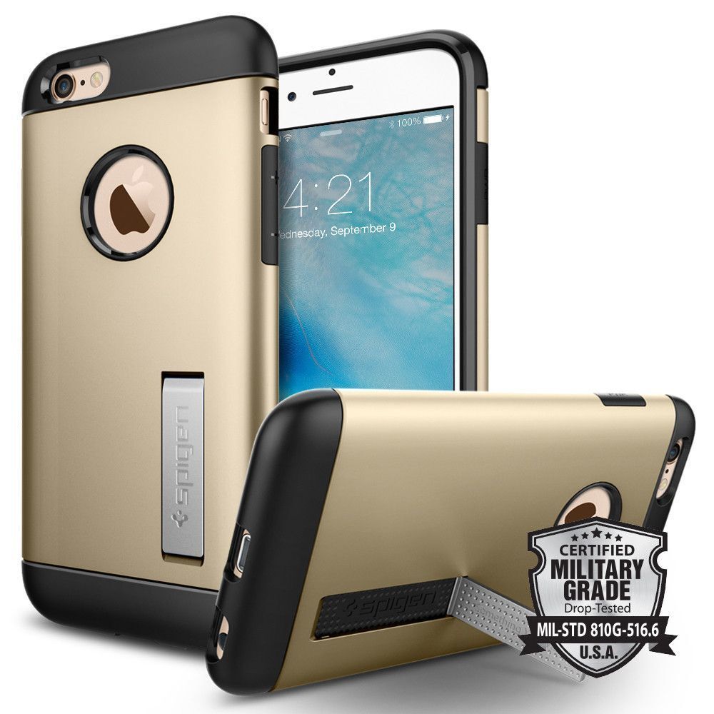 Spigen iPhone 6/6s ile Uyumlu Kılıf Slim Armor Champagne Gold