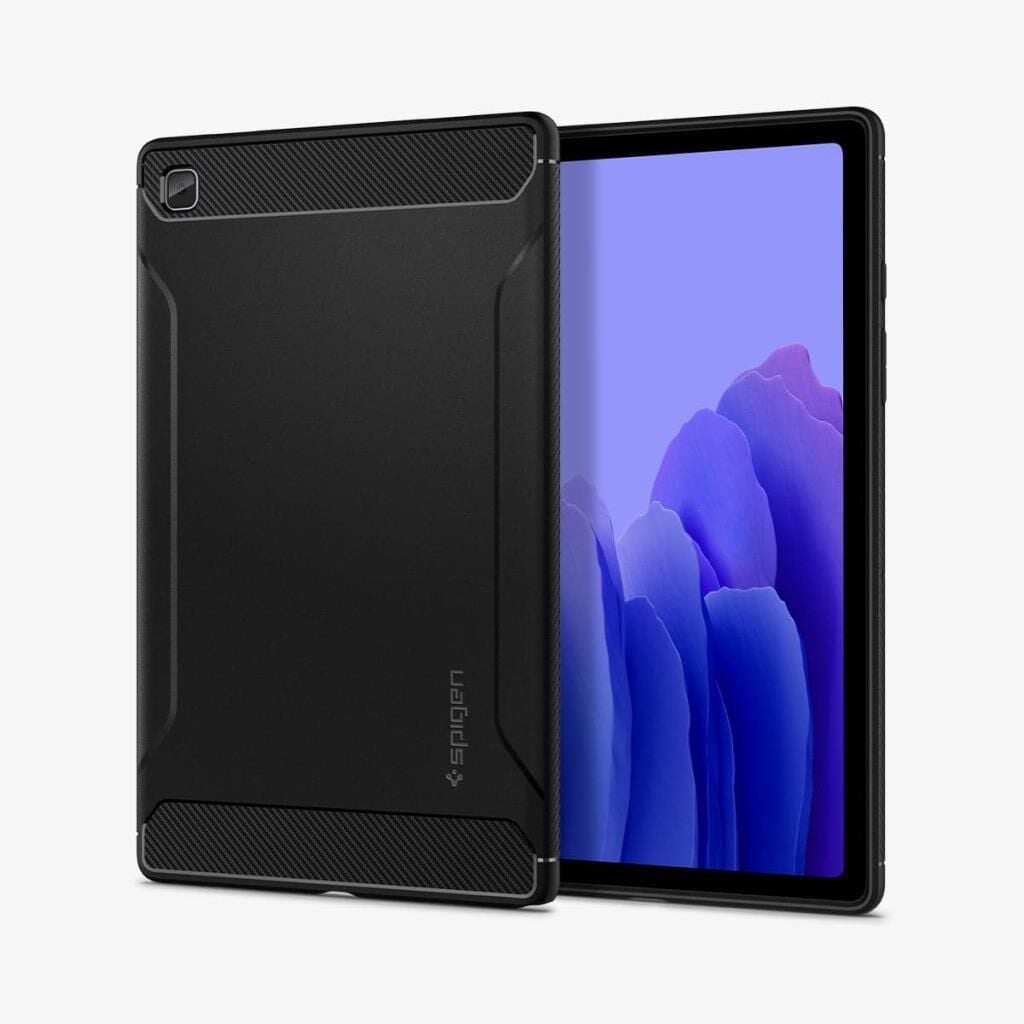 Spigen Galaxy Tab A7 ile Uyumlu Kılıf Rugged Armor Black