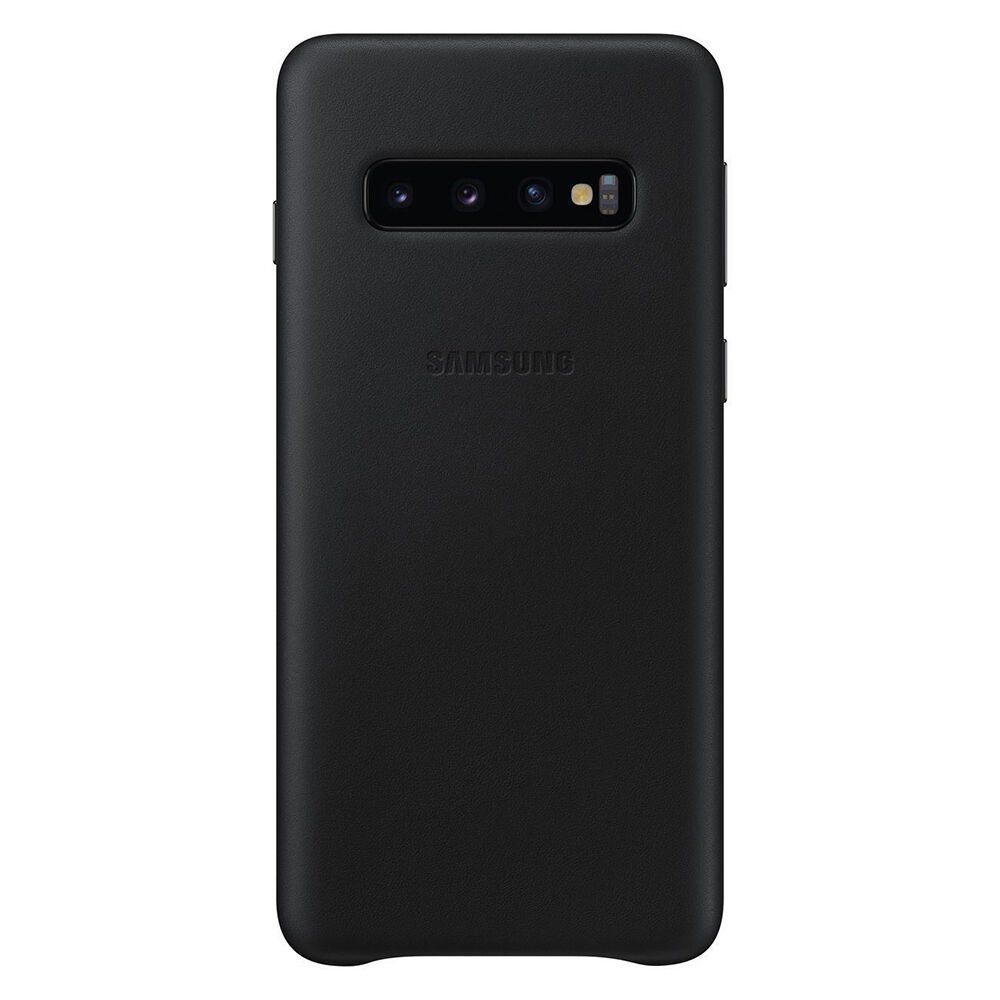 Galaxy S10 ile Uyumlu Kılıf Leather Cover Siyah EF-VG973LBEGWW