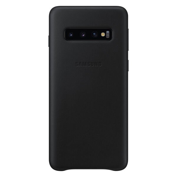 Galaxy S10 ile Uyumlu Kılıf Leather Cover Siyah EF-VG973LBEGWW