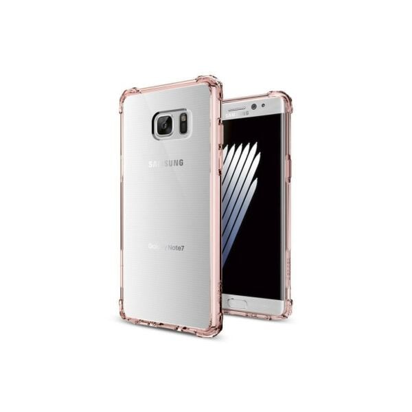 Spigen Galaxy Note 7 ile Uyumlu Kılıf Crystal Shell Rose Crystal