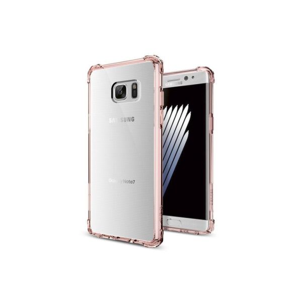 Spigen Galaxy Note 7 ile Uyumlu Kılıf Crystal Shell Rose Crystal