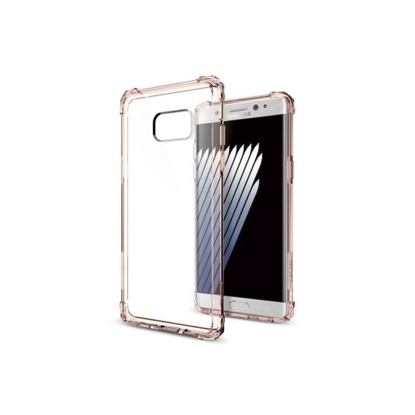 Spigen Galaxy Note 7 ile Uyumlu Kılıf Crystal Shell Rose Crystal