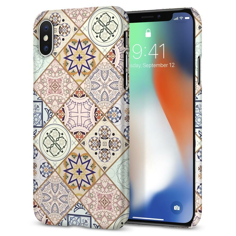 Spigen iPhone XS / iPhone X ile Uyumlu Kılıf Thin Fit Design Edition Arabesque