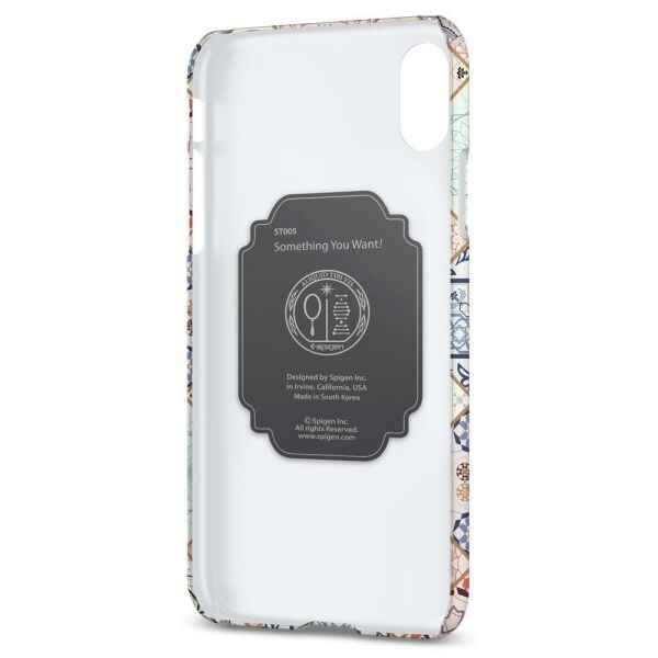 Spigen iPhone XS / iPhone X ile Uyumlu Kılıf Thin Fit Design Edition Arabesque