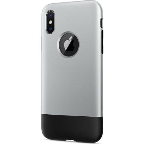 Spigen iPhone XS / iPhone X ile Uyumlu Kılıf Classic One Aluminum Gray (iPhone 10.Yıla Özel Tasarım Kılıfı)