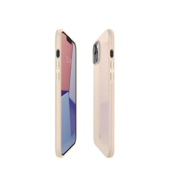 Spigen iPhone 14 Plus ile Uyumlu Kılıf Thin Fit Sand Beige