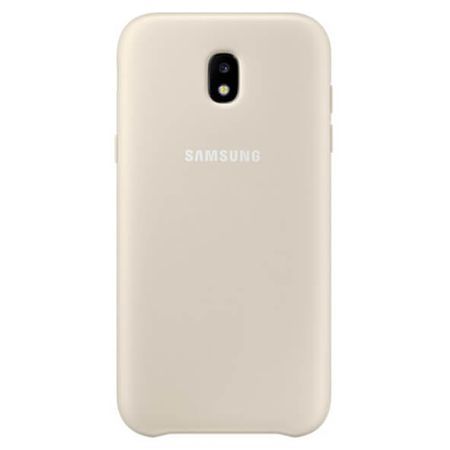 Galaxy J5 2017 ile Uyumlu Dual Layer Sert Kılıf Gold (Out)