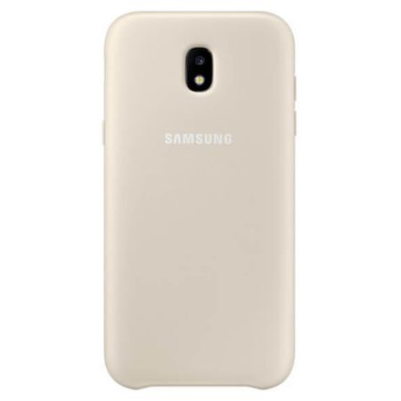Galaxy J5 2017 ile Uyumlu Dual Layer Sert Kılıf Gold (Out)