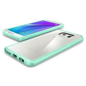 Spigen Galaxy Note 5 ile Uyumlu Kılıf Ultra Hybrid Mint Green