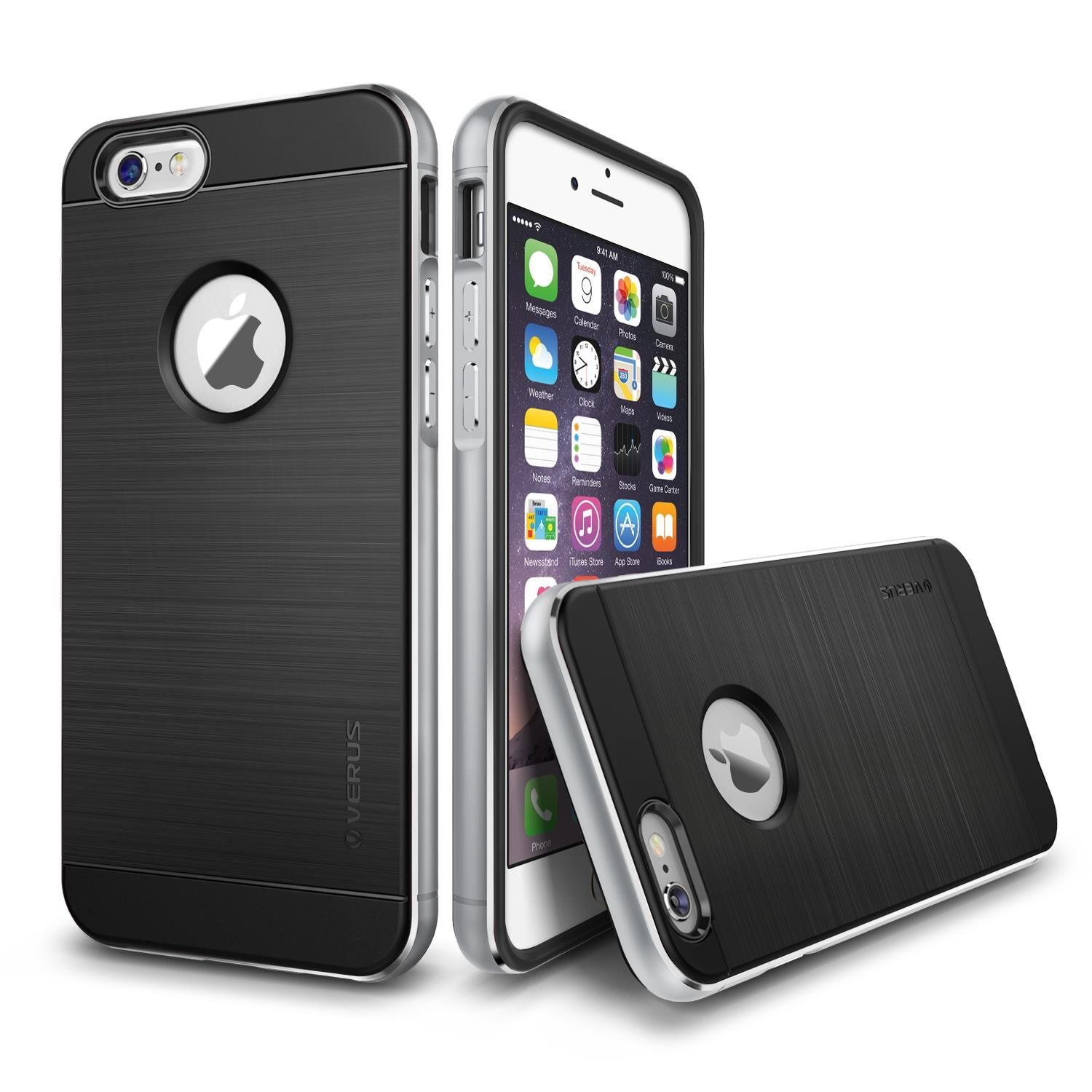 Verus iPhone 6 Plus/6S Plus ile Uyumlu New Iron Shield Kılıf Silver