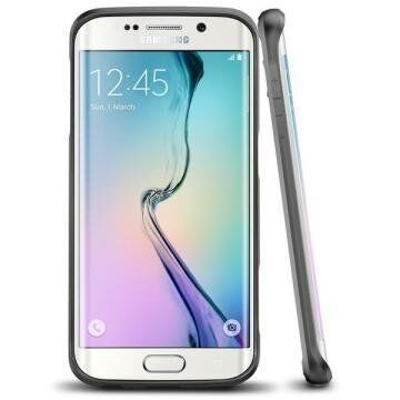 Spigen Galaxy S6 Edge ile Uyumlu Kılıf Ultra Hybrid Gun Metal