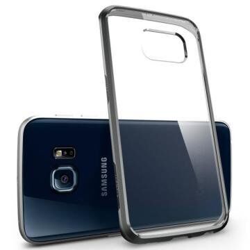 Spigen Galaxy S6 Edge ile Uyumlu Kılıf Ultra Hybrid Gun Metal