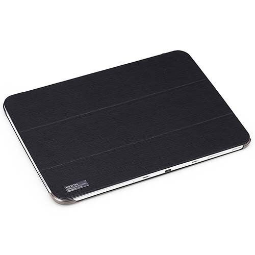 Galaxy Tab 3 10.1 P5200/P5210 ile Uyumlu ROCK Kapaklı Slim Kılıf Siyah
