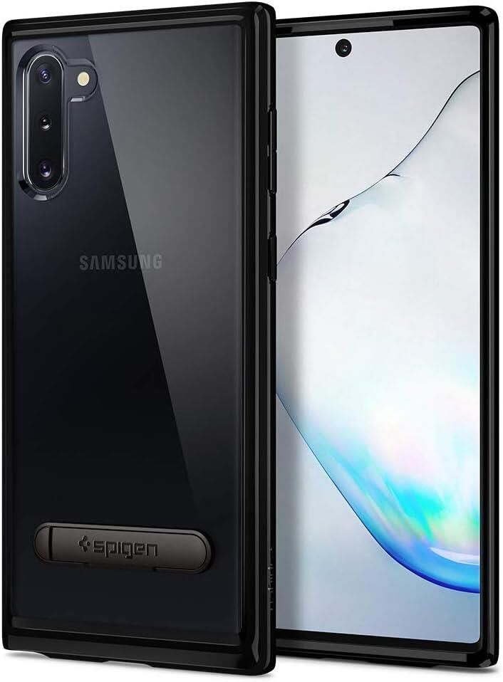 Spigen Galaxy Note 10 ile Uyumlu Kılıf Ultra Hybrid S Midnight Black